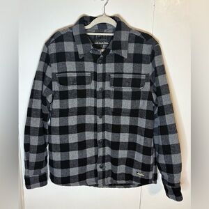 Jachs Heavyweight Shacket Black & Gray Size Medium